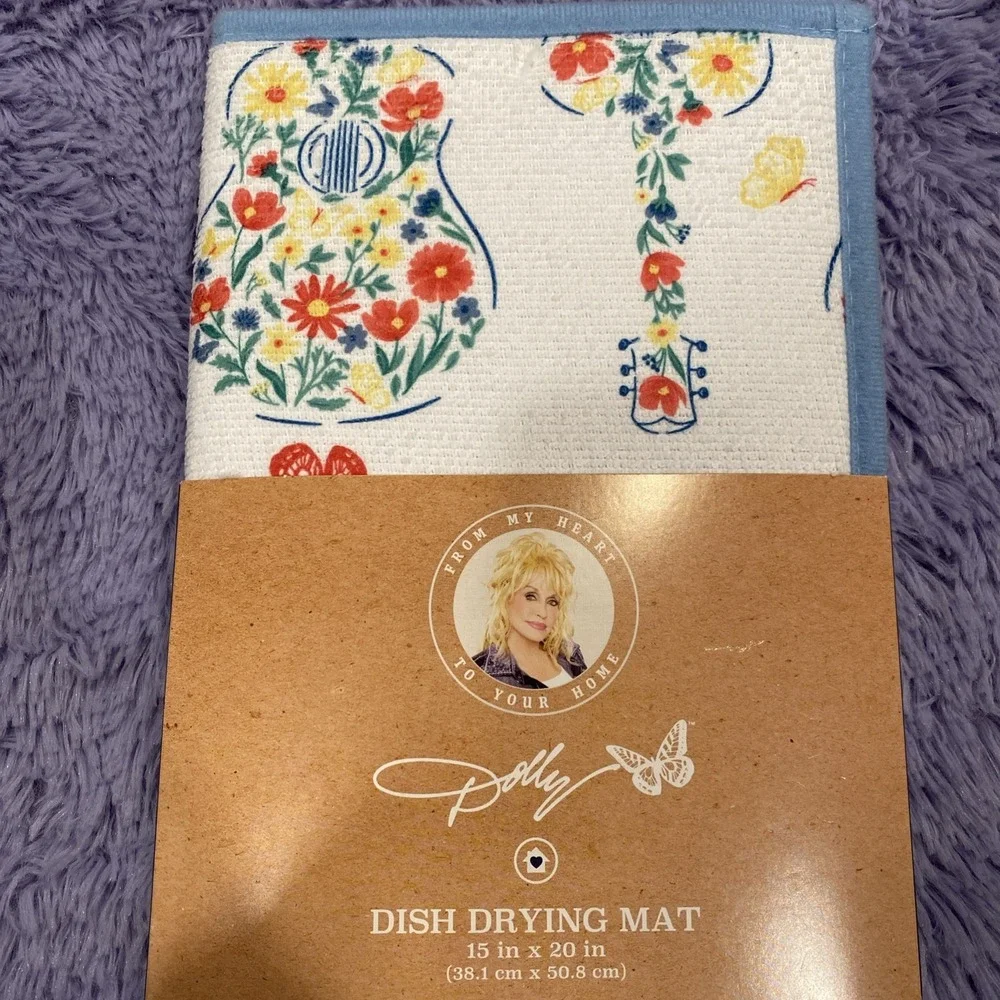 Dolly Parton Dish Drying Mat‎ 15 in x 20 in